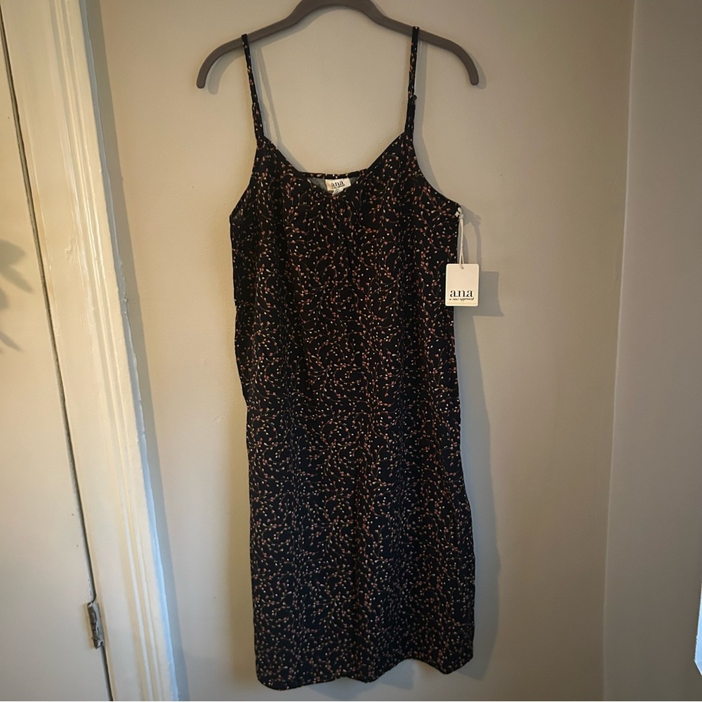NWT a.n.a. Floral spaghetti strap dress